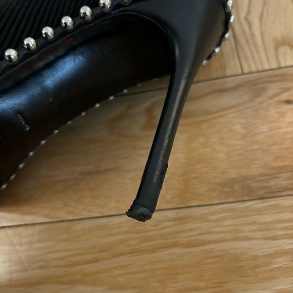 Alexander Wang Eri Plisse Studded Sock Boots - Picture 5 of 9